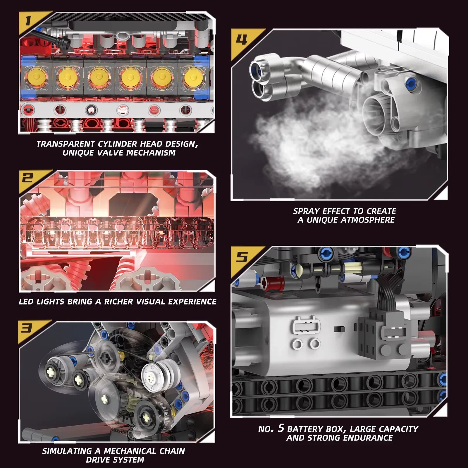 K96211 - Motorized Italian V12 Powertrain - vue 7 | Power Blockz