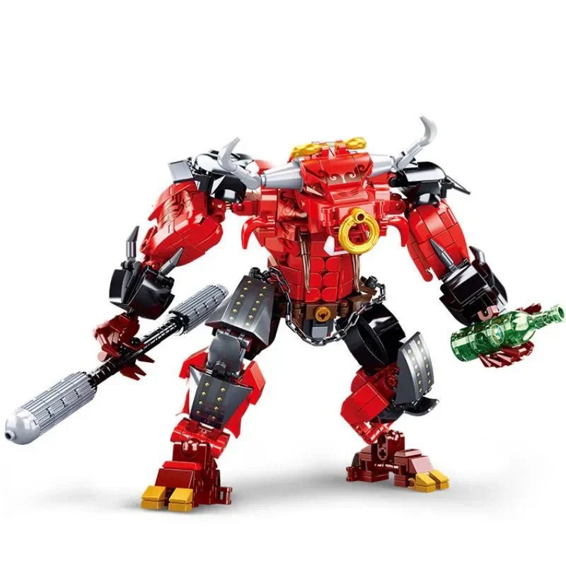Transformers Bull Demon Mecha Warrior Bricks Toy | 606pcs - Transformers Bull Demon Mecha Warrior Bricks Toy - vue 7 | Power Blockz