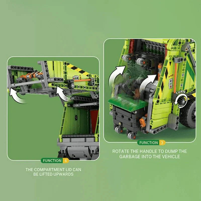 Reobrix 22022 - Urban Waste Collection Truck - vue 5 | Power Blockz