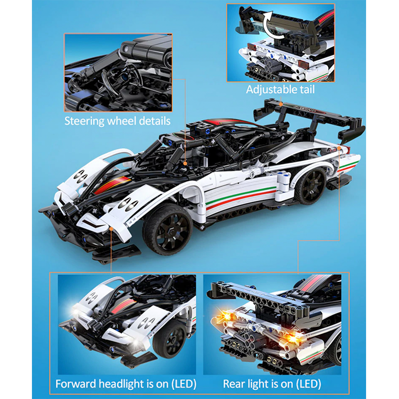 c51054 PF - Zonda Cinque Hypercar Remote Control - vue 5 | Power Blockz