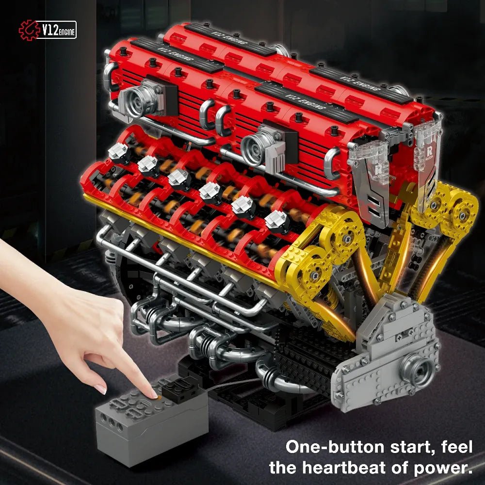 Reobrix 33017 - Naturally Aspired V12 Engine - vue 3 | Power Blockz