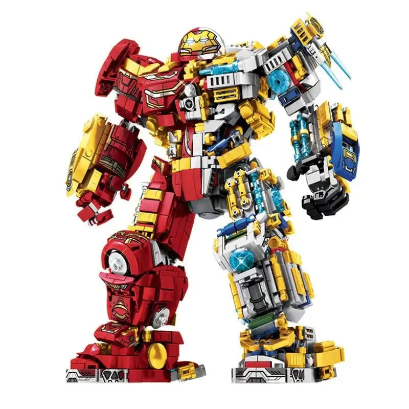 Ly 76076 - Marvel Super Iron Hero Warrior Robot | Power Blockz