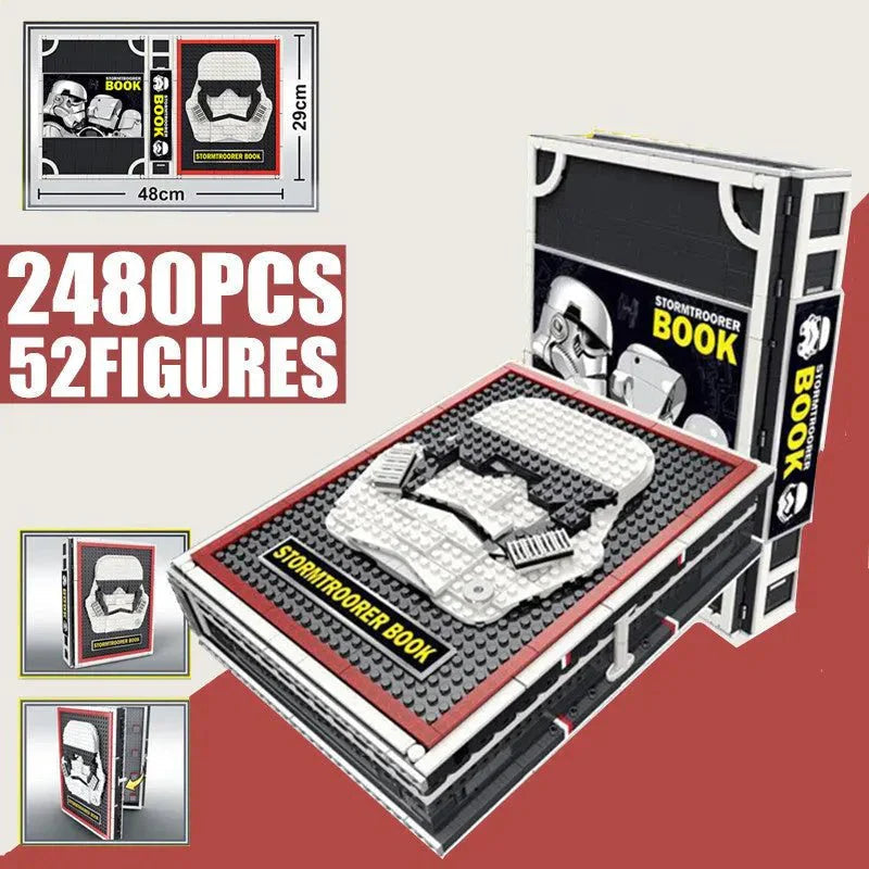 Power Blockz MOC 13003 - Star Wars Stormtrooper Book Bricks Toy - vue 6 | Power Blockz