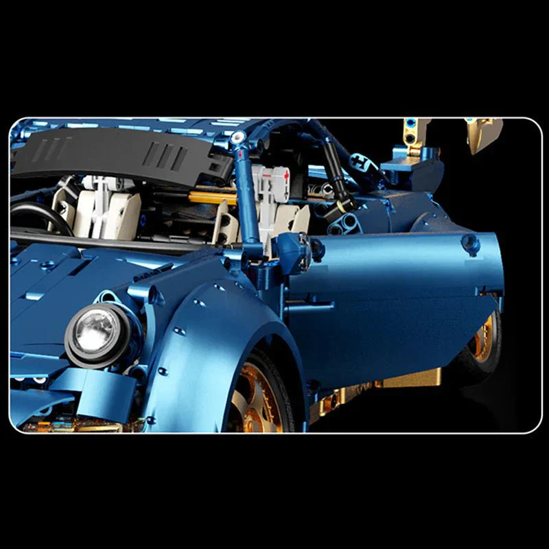 Xinyu YC-23006 - Widebody 911 RWB Blue - vue 6 | Power Blockz