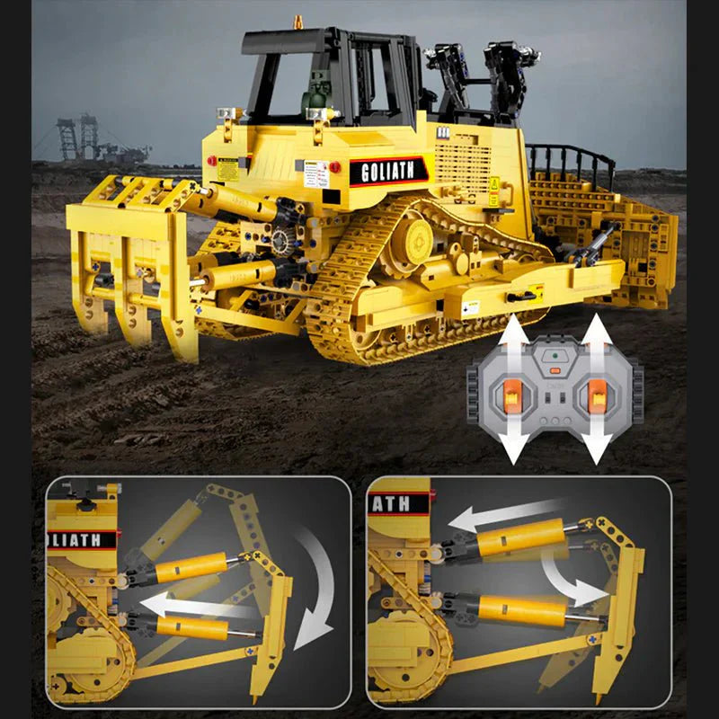 CaDa C61056W - Goliath Heavy Bulldozer - vue 11 | Power Blockz