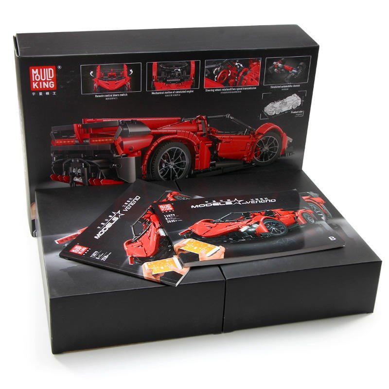 Mould King 13079 - Italian Blade Roadster Hypercar - vue 3 | Power Blockz