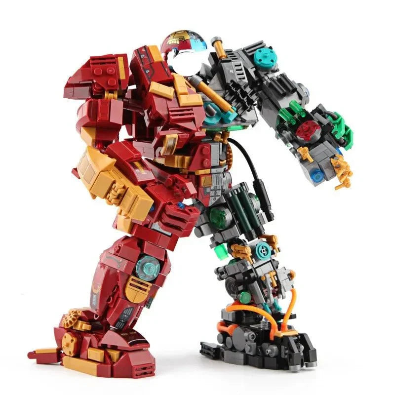 Power Blockz MOC 2081 - Iron Hero Avengers MK44 Hulkbuster Bricks Toy - vue 2 | Power Blockz