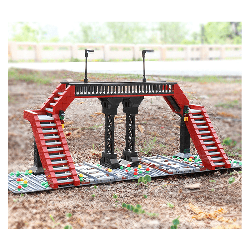 Mould King 12008 - Railway Crossing - vue 3 | Power Blockz