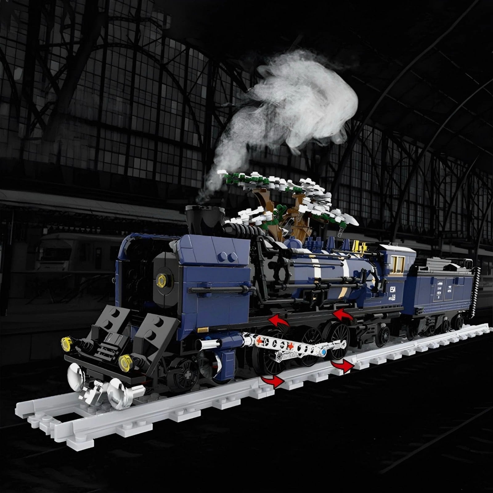 DK 80018 - Oriental Steam Train - vue 5 | Power Blockz