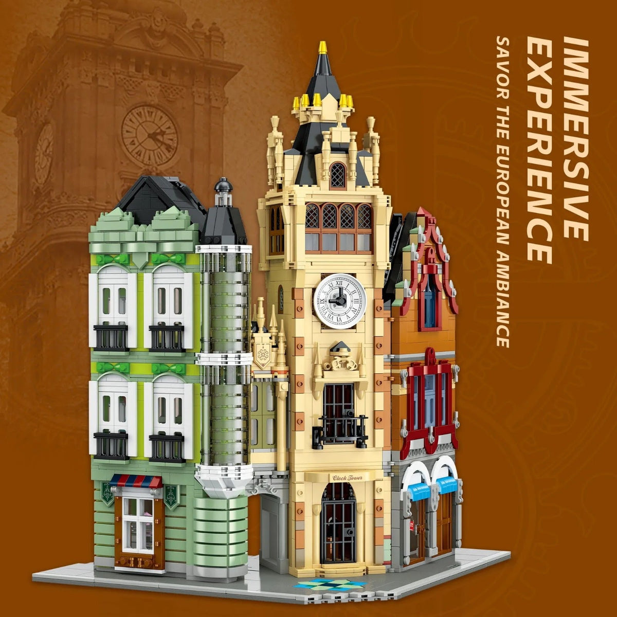 JIESTAR 57026 - Clock Tower Modular Building - vue 3 | Power Blockz