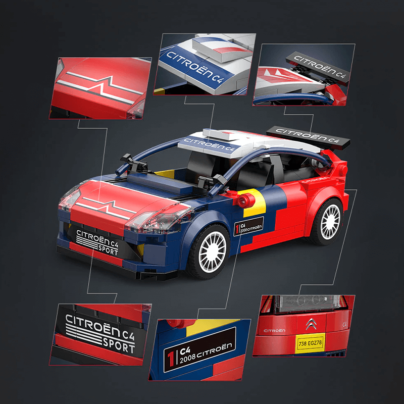 C55033W with our box - Citroen C4 WRC - vue 3 | Power Blockz