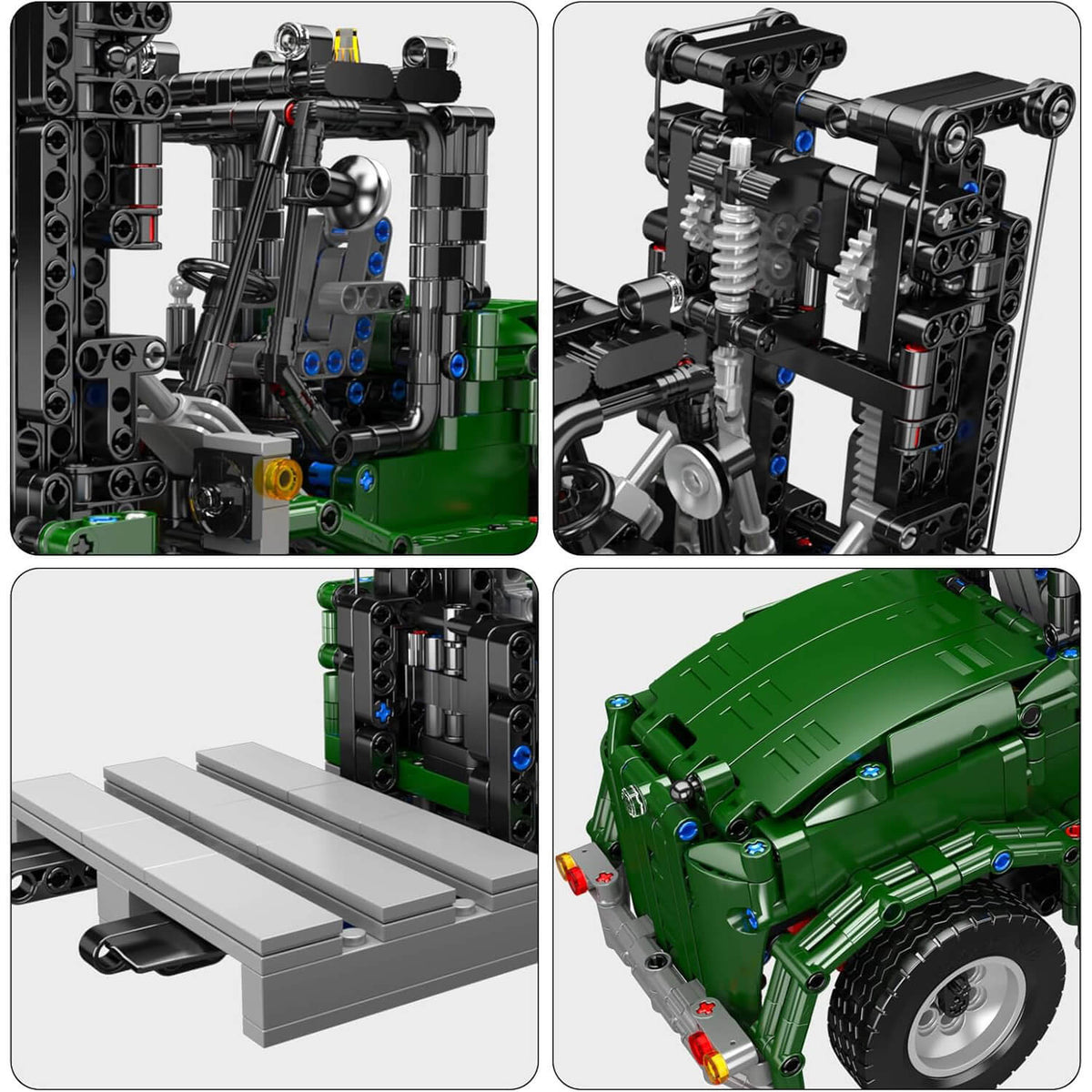 Mould King 20050 - Industrial Heavy Forklift - vue 4 | Power Blockz