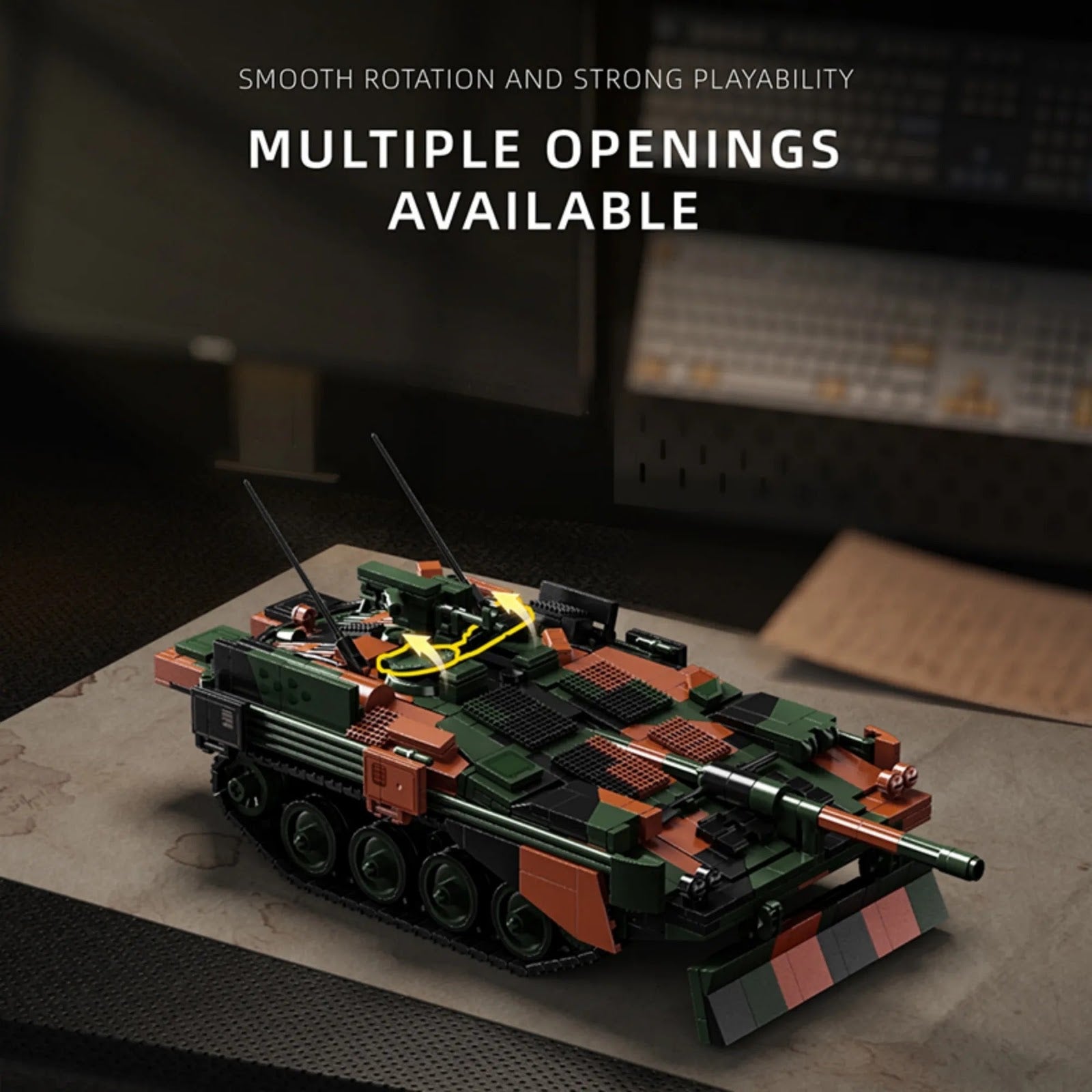 12GO 97039 - Swedish STRV103B Tank - vue 2 | Power Blockz