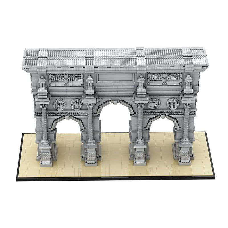 GOBRICKS MOC A0897 - The Ultimate Arc de Triomphe du Carrousel - vue 11 | Power Blockz