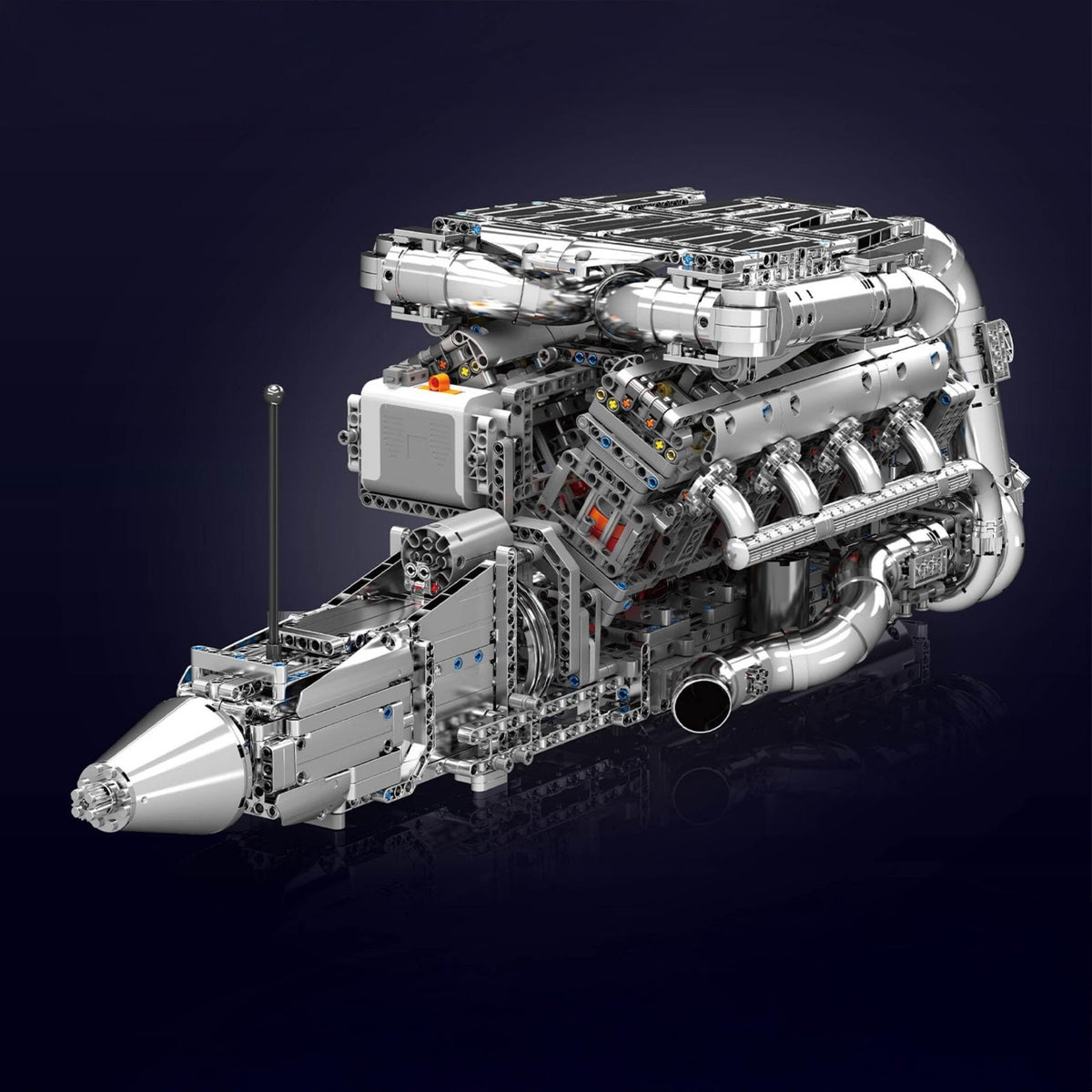 5.5L AMG V8 Engine & Gearbox | 2898pcs - 5.5L AMG V8 Engine & Gearbox - vue 3 | Power Blockz