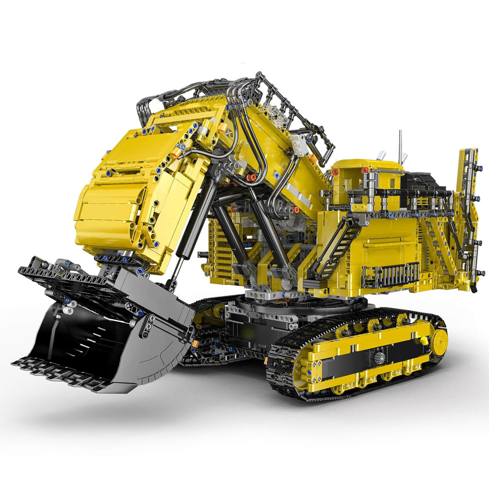 Mould King 17071 - Red - Heavy-Duty RC Excavator - vue 13 | Power Blockz