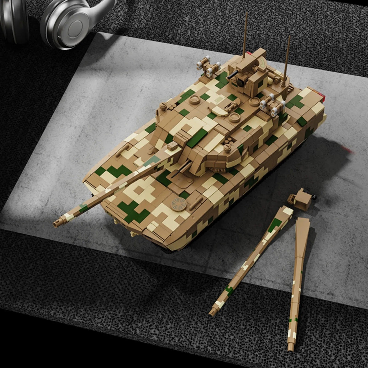 97033 - Type 100 Battle Tank - vue 4 | Power Blockz