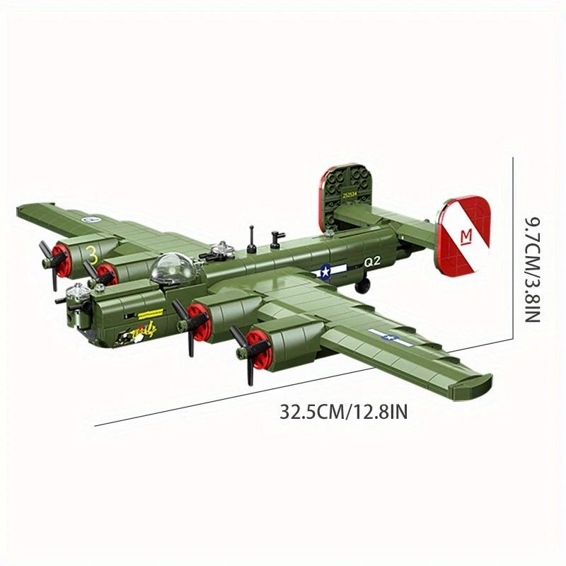 Cobi 5739 - US B24 Long-range Strategic Bomber - vue 6 | Power Blockz