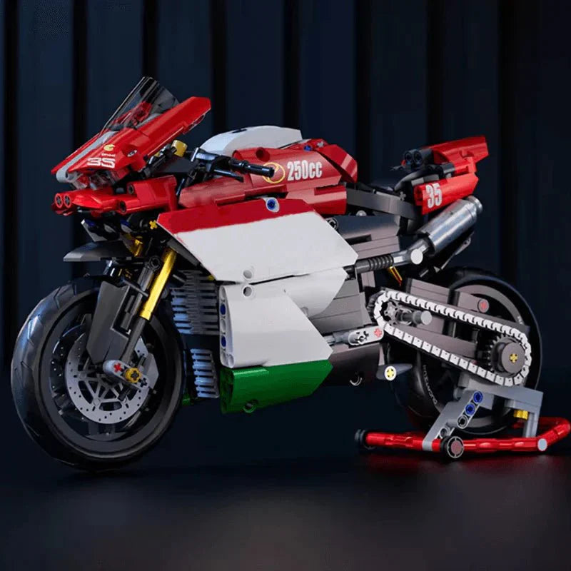 Panlos 76001 - Track-Ready Sport Bike - vue 8 | Power Blockz