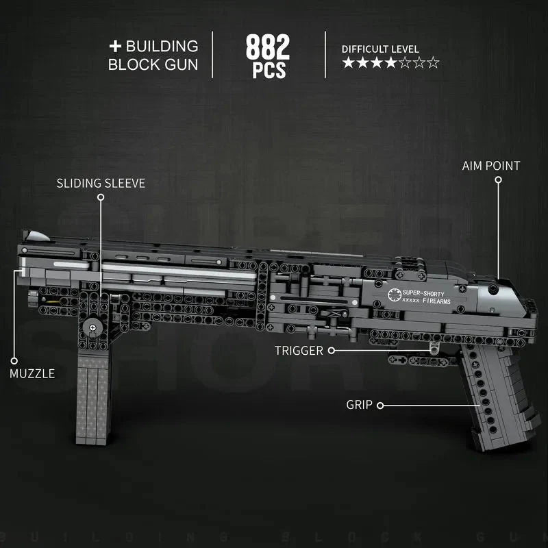 Reobrix 77002 - Military Super Shorty - vue 4 | Power Blockz