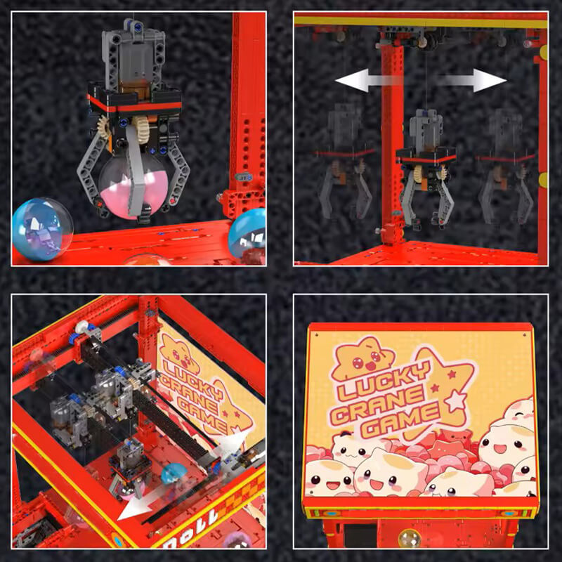 Mould King 10189 - Light-Up Claw Arcade Machine - vue 5 | Power Blockz