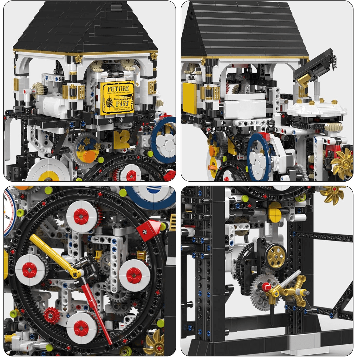 Mould King 10159 - Motorized Cyberpunk Mechanical Clock - vue 4 | Power Blockz