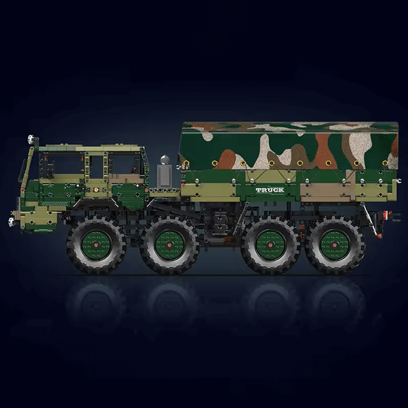 Mould King 20039 - RC 4x4 Military Hauler - vue 5 | Power Blockz