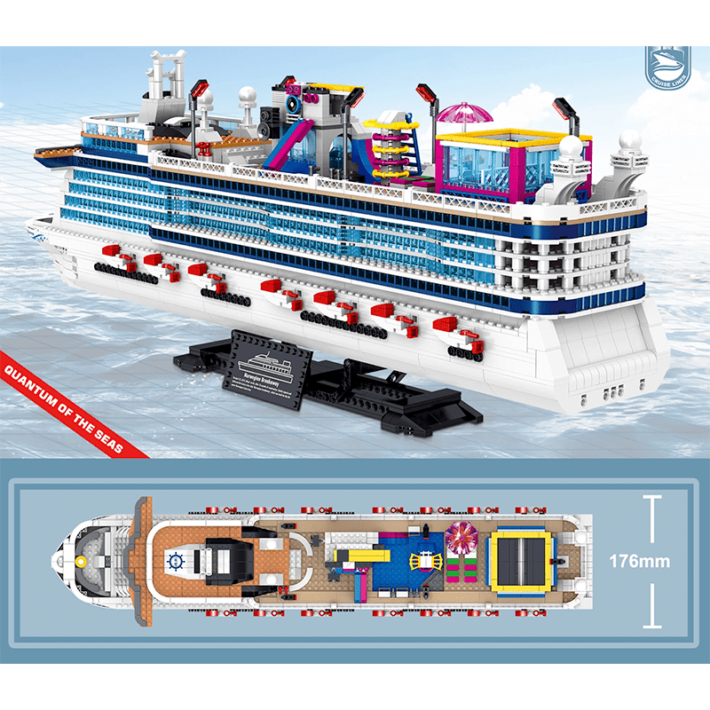 Zhegao QL1807 - Cruise Liner - vue 4 | Power Blockz