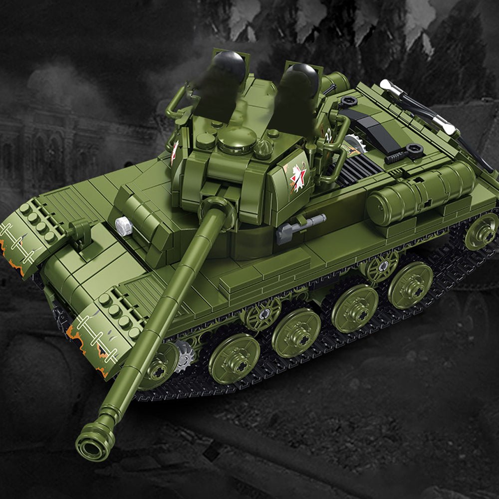 Spebrick 676007 - STALIN II JS-2 Heavy Tank with Power Functions - vue 3 | Power Blockz