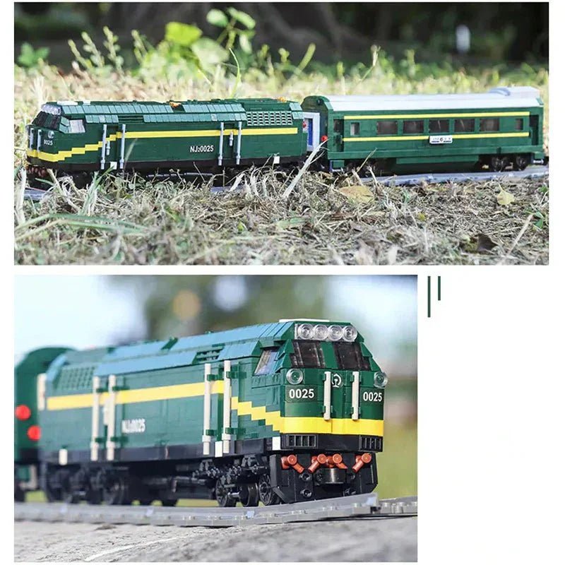 Mould King 12001 - Motorized Diesel Locomotive - vue 6 | Power Blockz