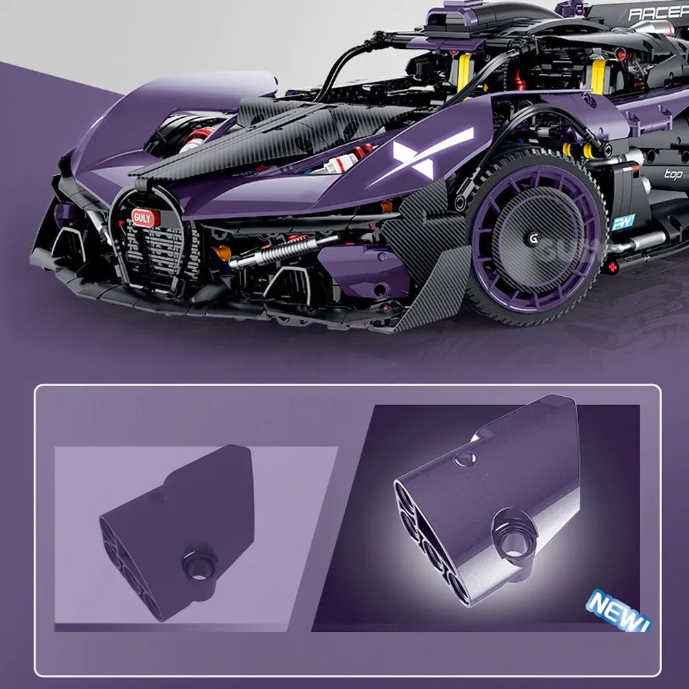 Guly 10643 - Static Version - Turbocharged W16 Track Hypercar - vue 9 | Power Blockz