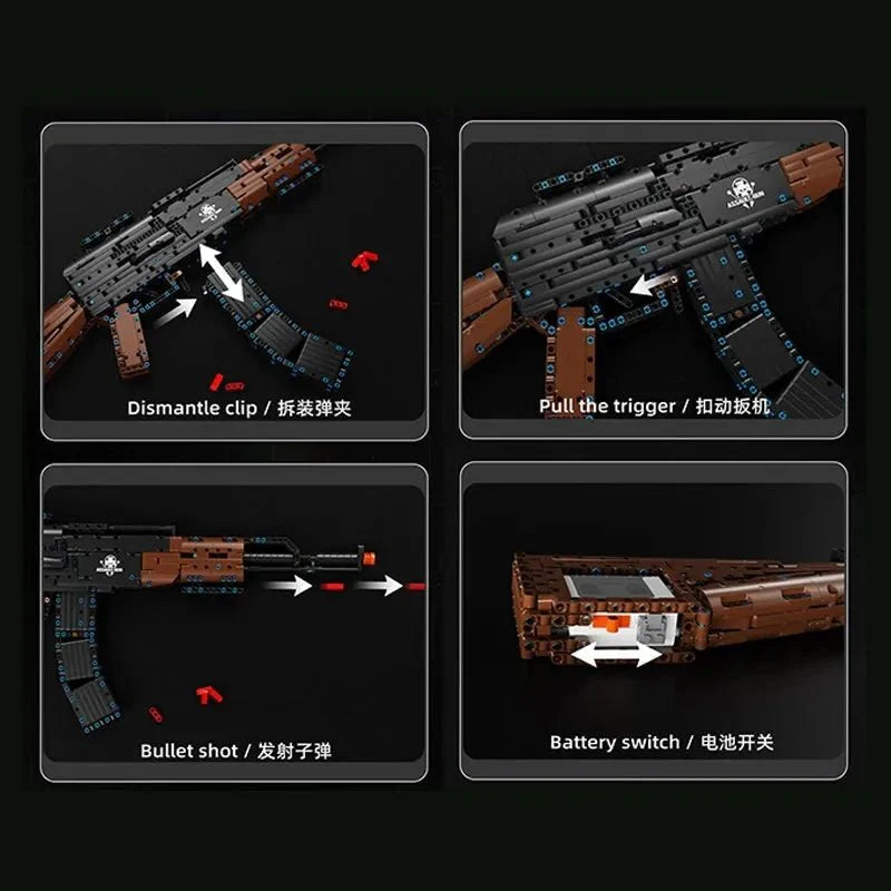 Reobrix 77005 - Military AK47 - vue 4 | Power Blockz