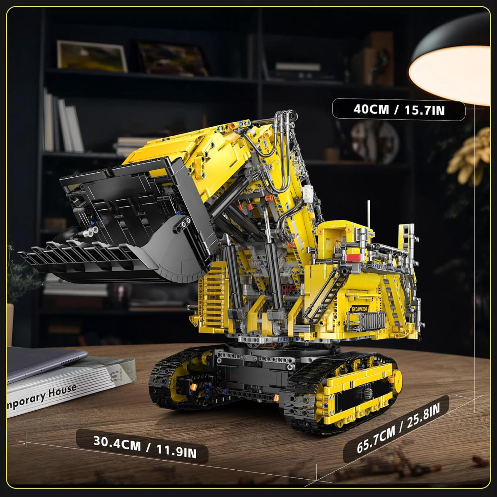 Mould King 17071 - Red - Heavy-Duty RC Excavator - vue 19 | Power Blockz