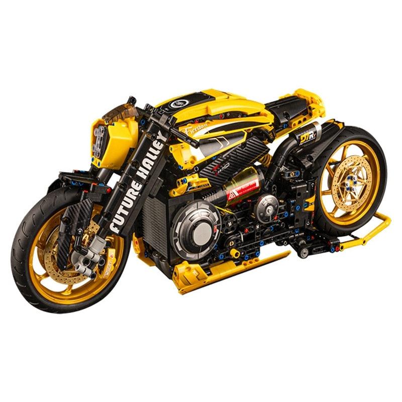 KBOX 10506 - Cyberpunk Neon Street Bike | Power Blockz