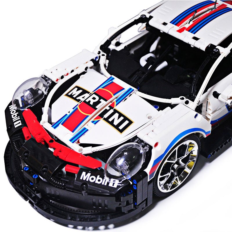 Lepin 42096 - 911 RSR Martini - vue 3 | Power Blockz