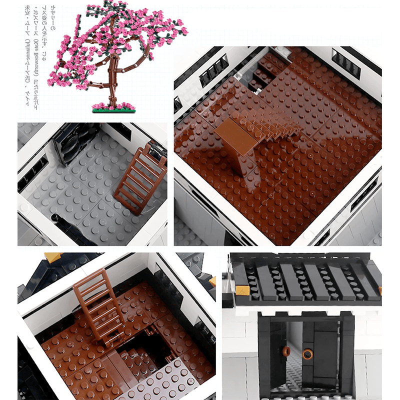 Mould King 22006 - Himeji Castle - vue 4 | Power Blockz