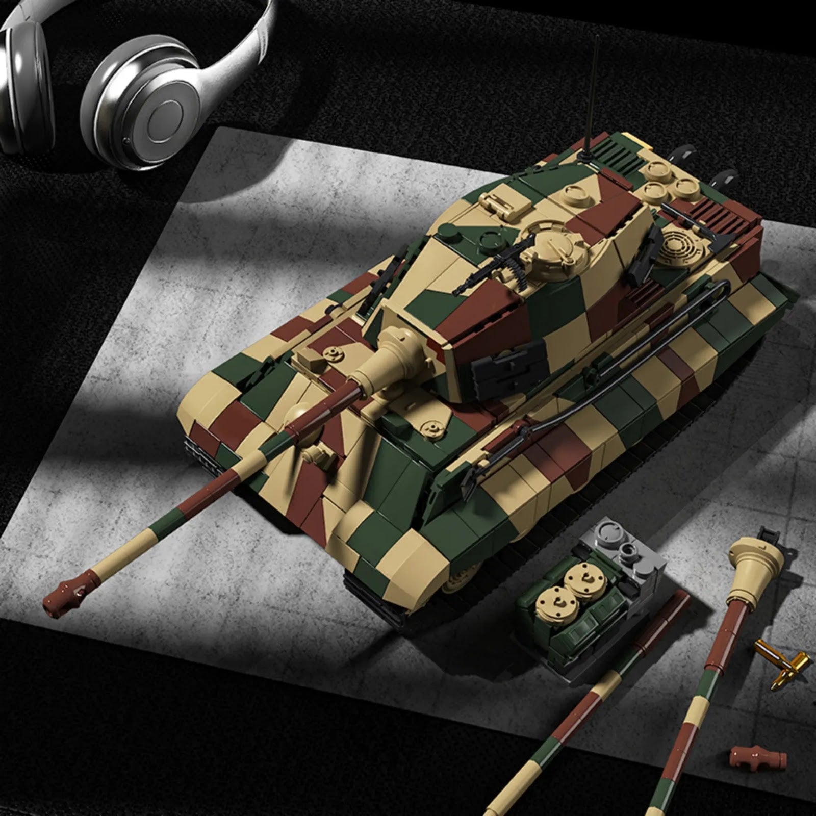 12GO 97027 - Tiger II Tank - vue 2 | Power Blockz