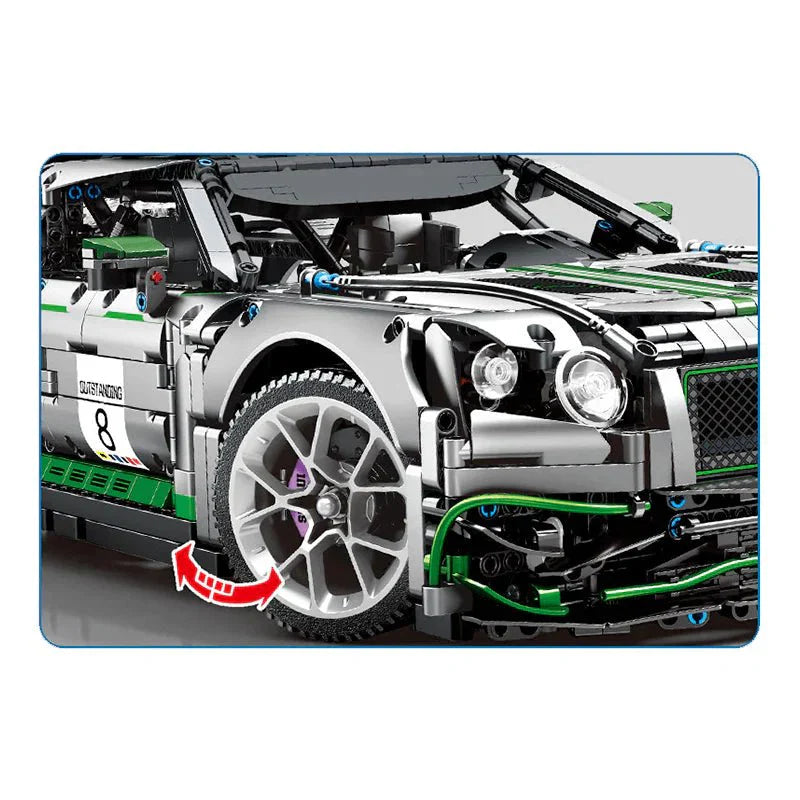 Sembo 701138 - Static Version - GT3 Continental Endurance Racer - vue 6 | Power Blockz