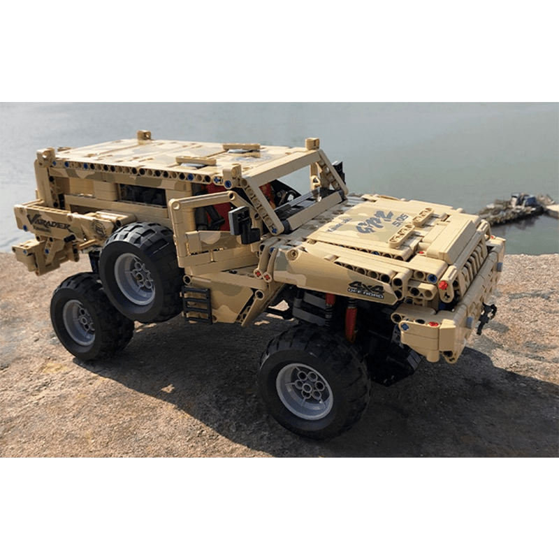 Mould King 13131 - Static Version - Military 4x4 Utility - vue 5 | Power Blockz