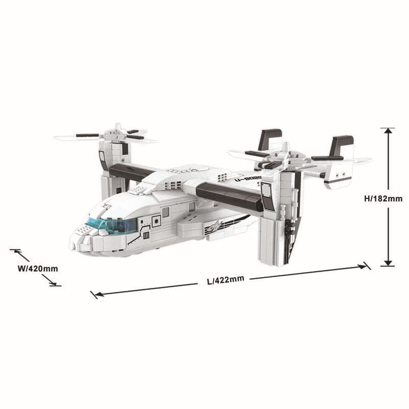Winner 8029 - Cargo Plane - vue 4 | Power Blockz
