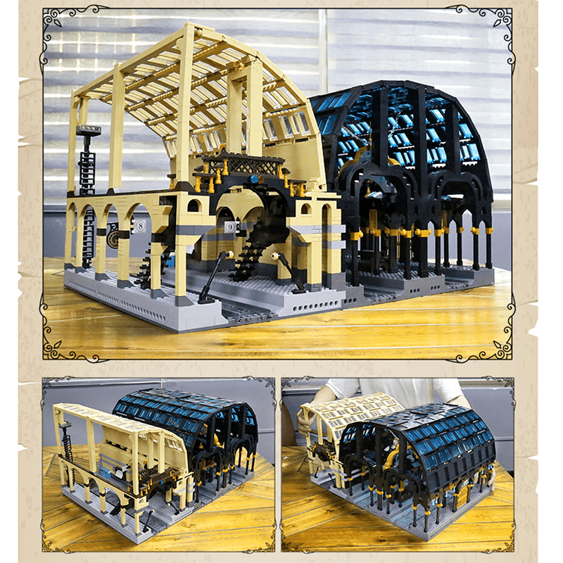 Mould King 12011 - Dual Train Station - vue 6 | Power Blockz