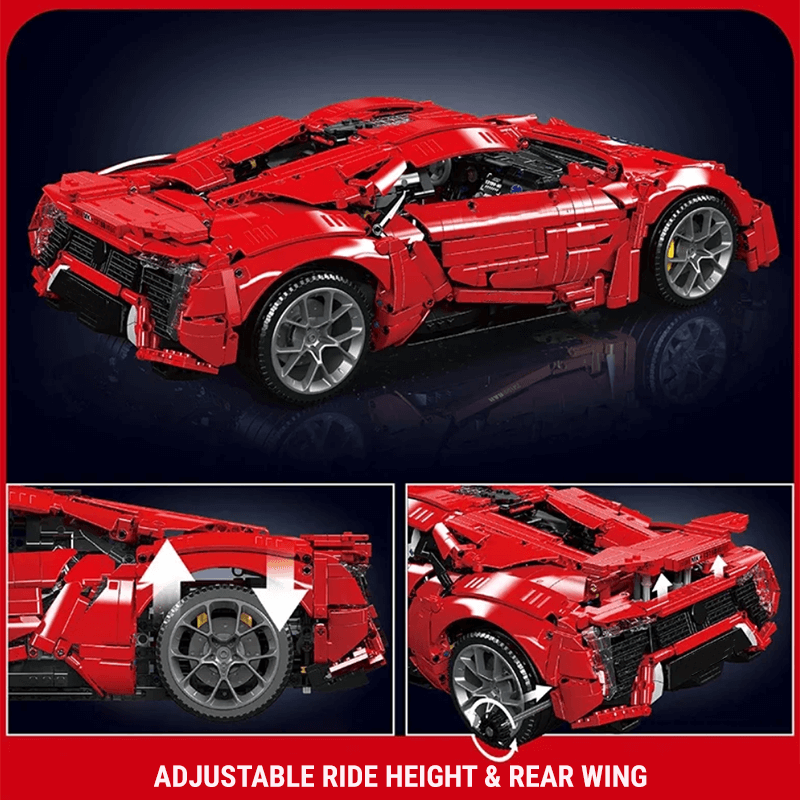 Mould King 13190 Static - Exclusive Lebanese Hypercar - vue 4 | Power Blockz