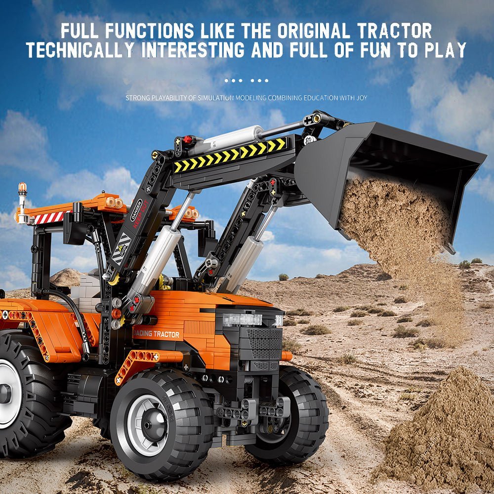 Reobrix 22024 - Remote Controlled Loading Tractor - vue 10 | Power Blockz