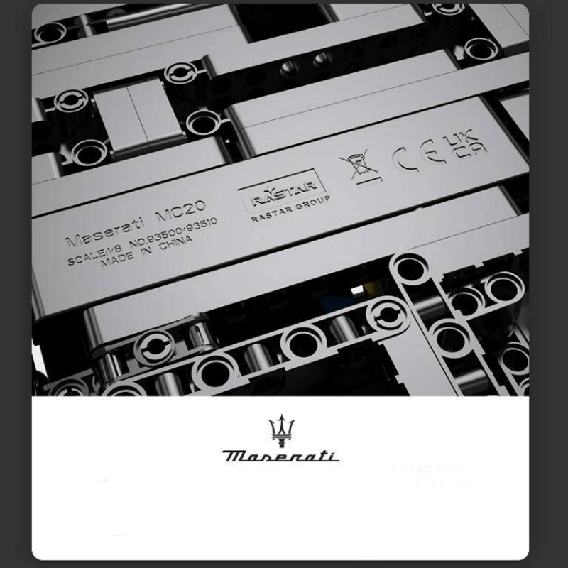 Rastar 93500 - Static Version - Maserati MC20 - vue 6 | Power Blockz
