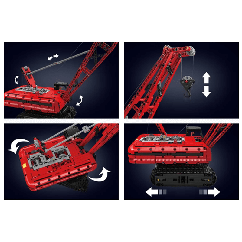Mould King 15070 - Dragline Excavator Remote Control - vue 4 | Power Blockz