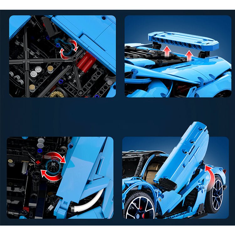 CaDa C61041 - Centenario Blue Hypercar Edition - vue 10 | Power Blockz