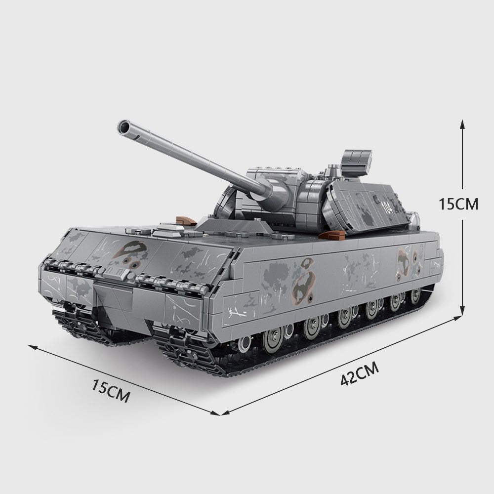 Panlos 628009 - WWII Rat Heavy Tank - vue 8 | Power Blockz