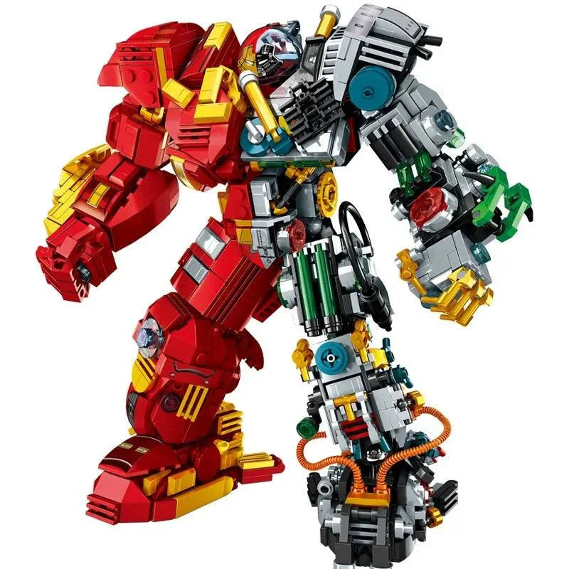 Power Blockz MOC 2081 - Iron Hero Avengers MK44 Hulkbuster Bricks Toy - vue 9 | Power Blockz