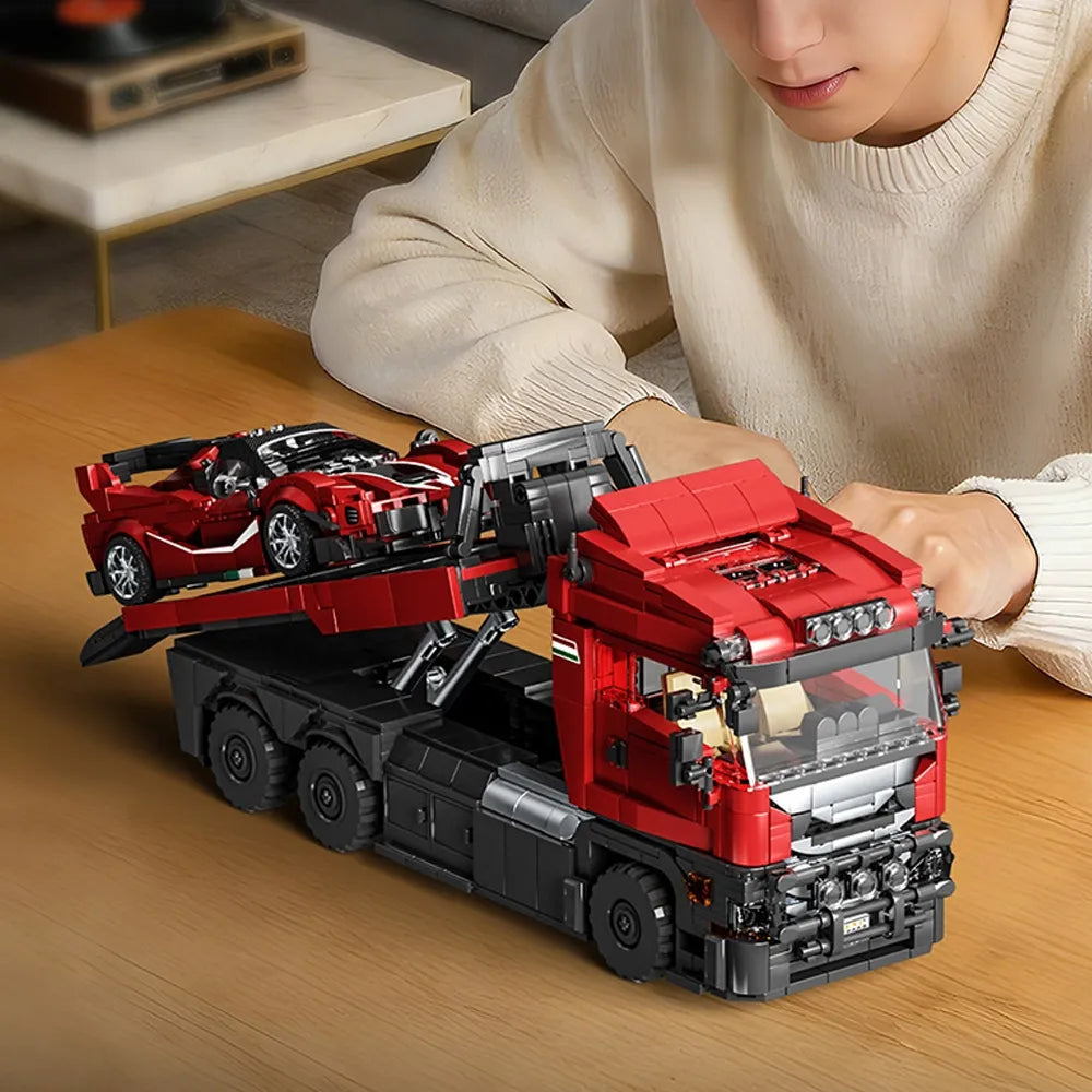 12GO 95002 - Italian Supercar Trailer Set - vue 5 | Power Blockz