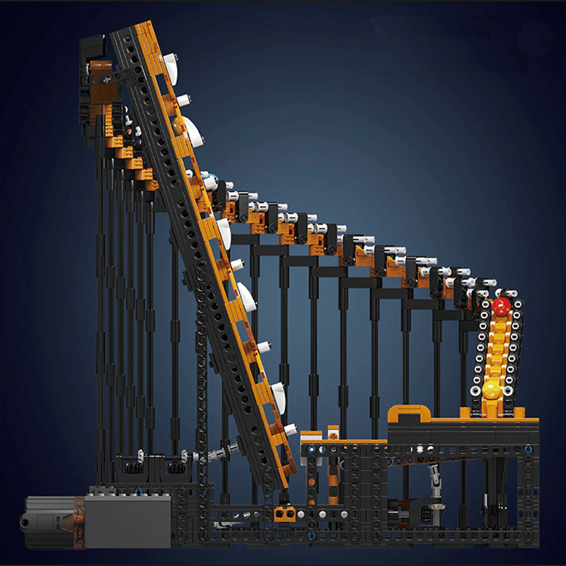 Mould King 26008 - Motorised GBC Harp Track Marble Run - vue 4 | Power Blockz